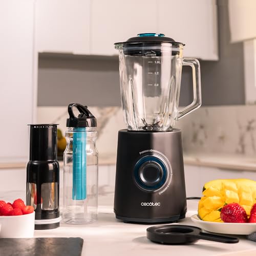 Cecotec Smoothie Blender Power Black Titanium 2300MAX - 1.5L Capacity & Turbo Boost