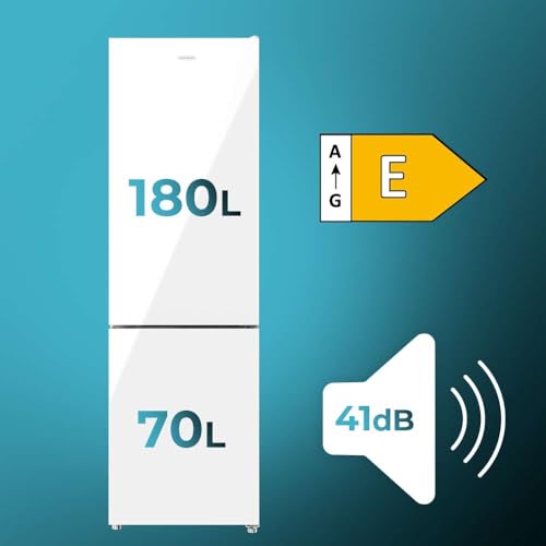 Cecotec - Bolero CoolMarket Combi 250L, Total No Frost, Multi Airflow, Adjustable Humidity Drawer