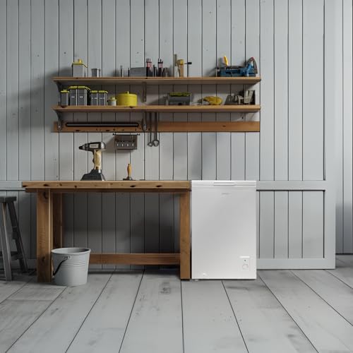 Cecotec - CoolMarket 99L Horizontal Freezer, Class E, Dual Function, Mechanical Control