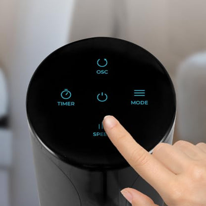 Cecotec - EnergySilence 8150 Skyline Pedestal Fan, 106 cm, Remote Control, 3 Speeds, 80º Oscillation