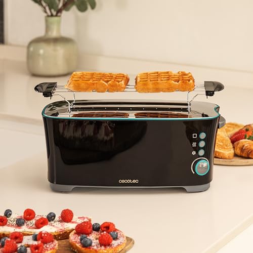 Cecotec Toaster Vertical Toast & Taste Extra Double B - 1350W Power, Perfect for Thick Breads