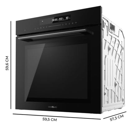 Cecotec - Built-in Oven 60cm, 2900W, 72L, 12 Functions, Eco Mode