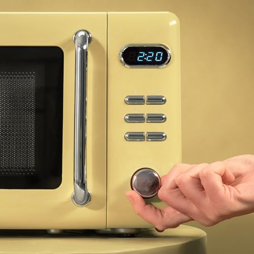 Cecotec ProClean 5110 Retro Yellow Microwave With Grill - 700W Power