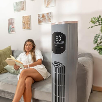 Cecotec - EnergySilence 9090 Smart Column Fan with LED, Remote Control & Timer