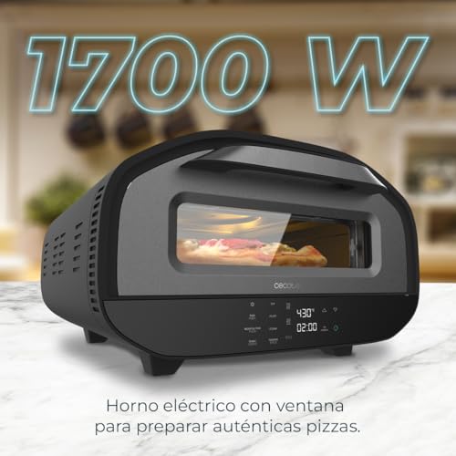 Cecotec Pizza&Co Tifosi Electric Pizza Oven With Viewing Window - 1700W Power