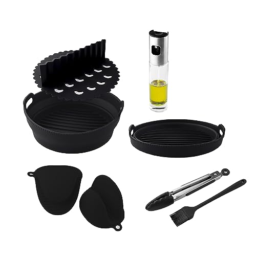 Enhance your cooking with Cecotec Cecofry Silicone Pack. Includes mould, divider, gloves, brush, tweezers, and oil dispenser. Perfect for oil-free frying! Keywords: Cecotec, Cecofry, silicone pack, oil-free fryer, kitchen accessories