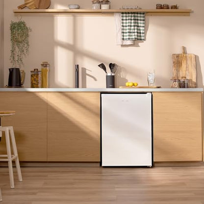 Cecotec - Compact 97L Vertical Freezer with Reversible Door & 3 Drawers