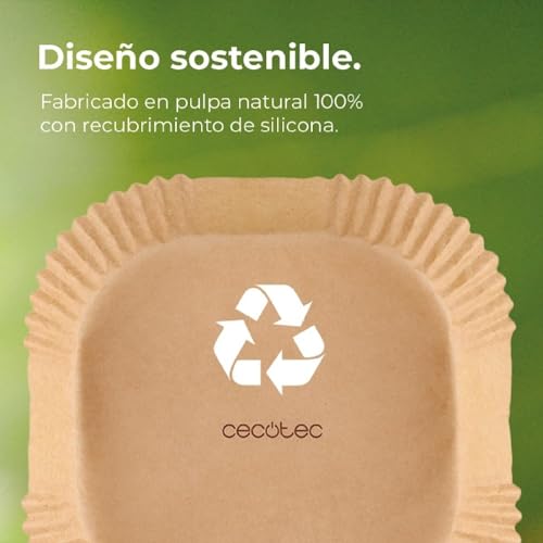 Cecotec Air Fryer Paper Pack - Compatible With 5-6.5 Quart Fryers - Easy Cleanup