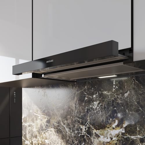 Cecotec - 60 cm Telescopic Extractor Hood, 70 W Motor, 350 m3/h Suction Power
