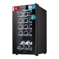 Cecotec Bolero Grandsommelier 1550 Black Compressor Wine Fridge with touch control and interior light