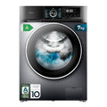 Cecotec 7 Kg Front Load Washing Machine with sleek steel design and digital display
