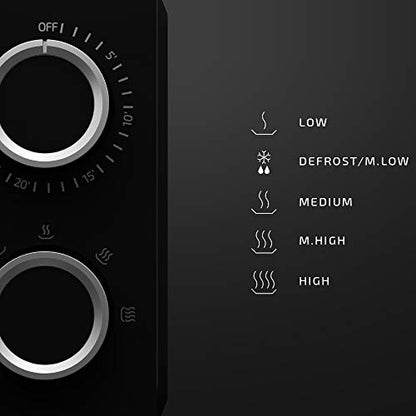 Cecotec - 20L Microwave with Ready2Clean Coating & Elegant Black Design