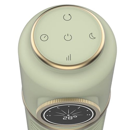 Cecotec - EnergySilence 1090 Retro Pedestal Fan, 81cm, 40W, LED Display, Remote Control