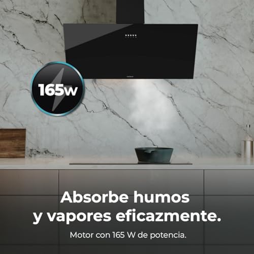 Cecotec Decorative Hood 90 cm Bolero Flux DM 906500 - Powerful Suction
