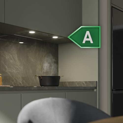 Cecotec - 52 cm Integrated Cooker Hood with 350 m3/h Suction Power, 3 Levels