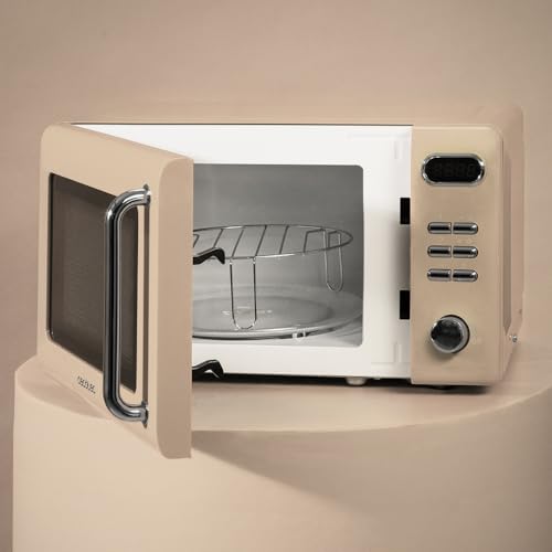 Cecotec ProClean 5110 Retro Beige Microwave With Grill - 700W Power