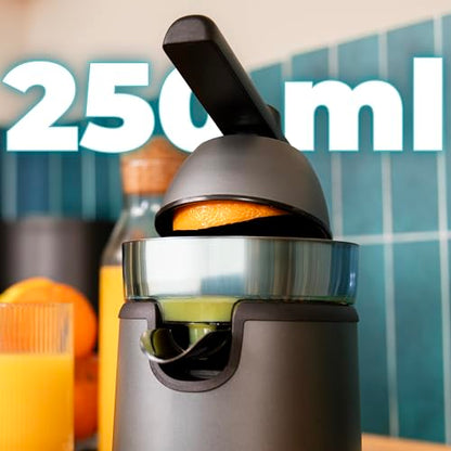Cecotec - EssentialVita Hyden Electric Citrus Juicer, 120W, 250ml Capacity, 2 Detachable Cones