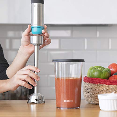 Cecotec Power TitanBlack 1200 XL Hand Blender - 1200W, Perfect for Smooth Mixing