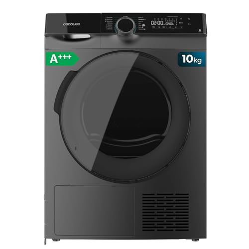 Discover the Cecotec 10 kg Heat Pump Dryer with Inverter Motor. Enjoy low energy consumption, easy ironing, and advanced features like SpaCare and UV light.