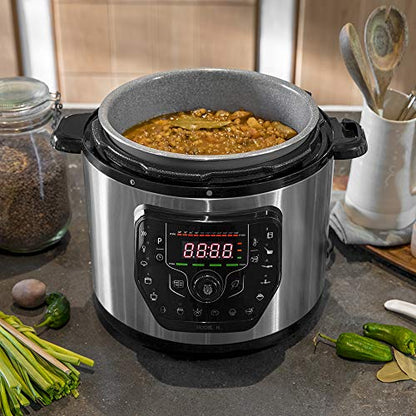 Cecotec - Programmable Pressure Cooker, 6L Capacity, 24-Hour Timer, 15 Safety Systems