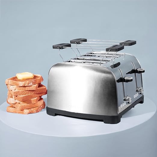 Cecotec Toastin' time 1700 Double Stainless Steel Vertical Toaster With Automatic Eject