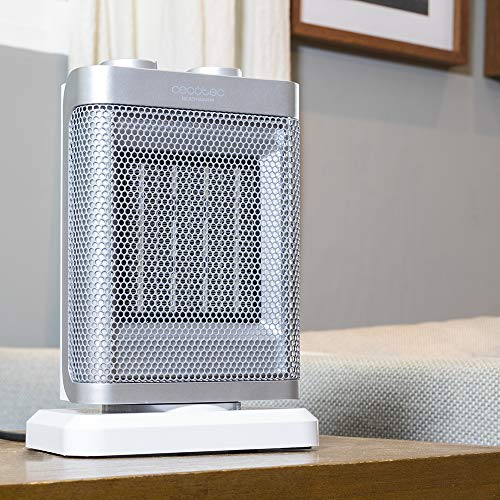 Cecotec - 1500W Oscillating Ceramic Bathroom Heater with Adjustable Thermostat, 3 Modes, Overheating Protection
