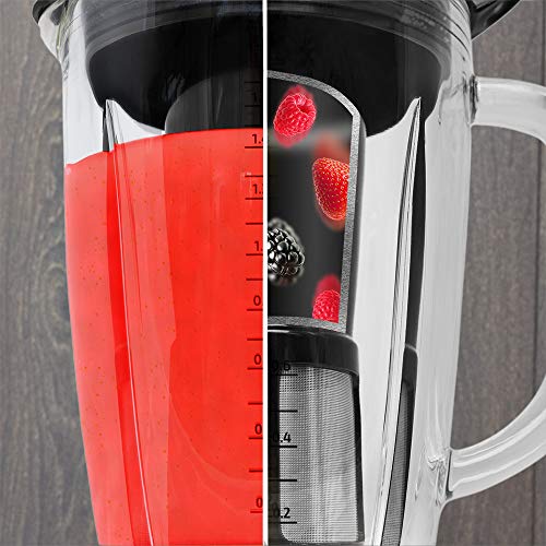 Cecotec Power Black Titanium 2500 MAX Smart Blender - 1800W Power & Smoothie Program