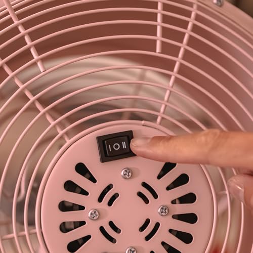 Cecotec EnergySilence 250 ClassicStyle Pink Pedestal Fan - High Power 25W