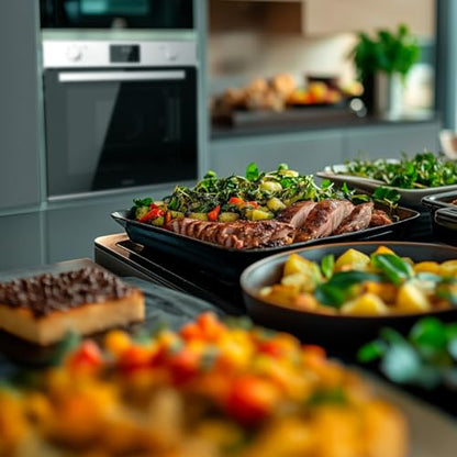 Cecotec - 70L Multifunctional Built-in Oven with 7 Cooking Functions, Eco Mode, Steam Assist