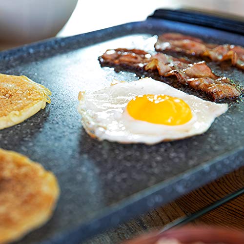 Cecotec - Tasty & Grill 3000 Electric Hob, 2600W, RockStone Coating, M-Shaped Heating