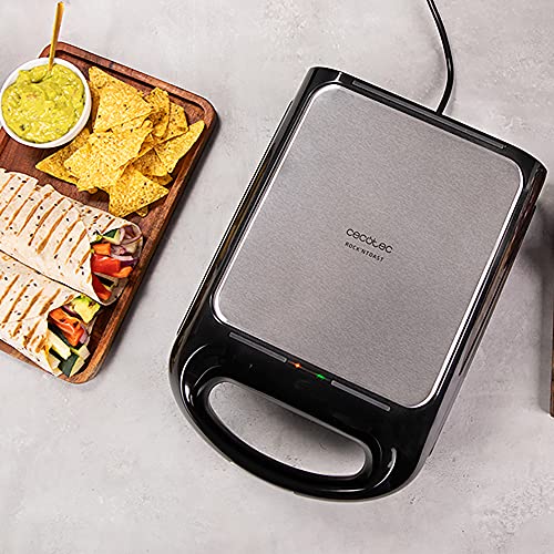 Cecotec - Rock'nToast Family 1500W 3-in-1 Sandwich Maker with Non-Stick Plates