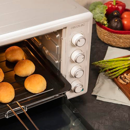 Cecotec - 60L Convection Oven with Rotisserie, 2200W, 12 Functions, Interior Light