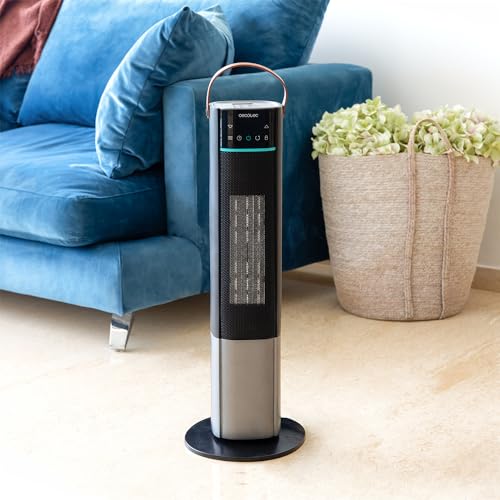 Cecotec - Smart Ceramic Heater with 2000W Power, Touch Control, Remote & Oscillation