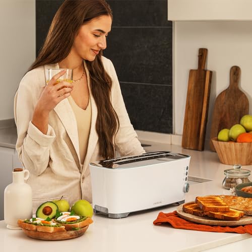 Cecotec Vertical Toaster Toast&Taste Extra Double W. 1350W Power, Automatic Shut-off