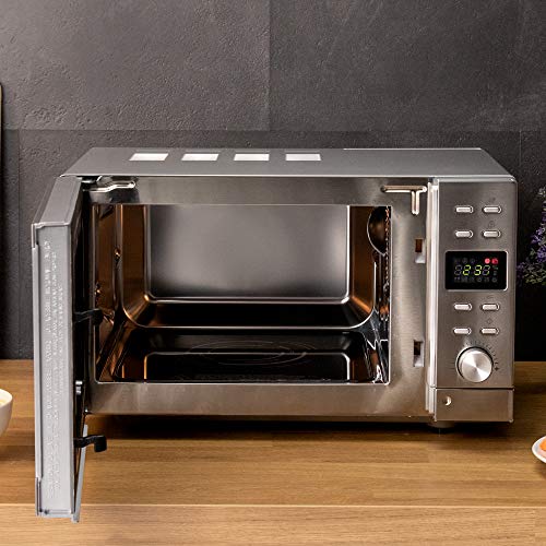 Cecotec GrandHeat 2000 Flatbed Steel Microwave - Spacious Interior for Large Dishes