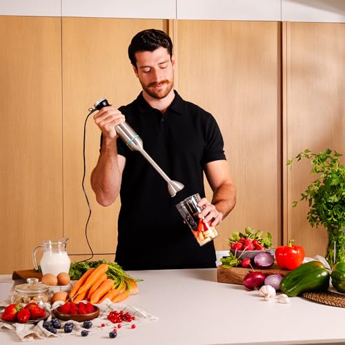 Cecotec Immersion Blender Power Pulsar 2300Max - 2300W Power & Ergonomic Design