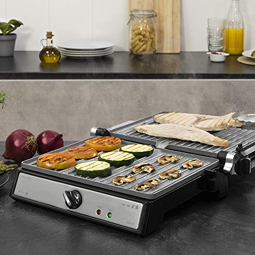 Cecotec Rock'nGrill 2400 Electric Grill with stainless steel finish and non-stick coating