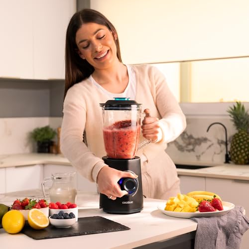 Cecotec Smoothie Blender Power Black Titanium 2300MAX - 1.5L Capacity & Turbo Boost