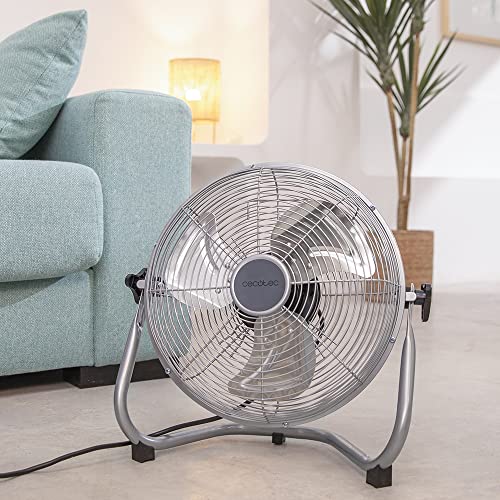 Cecotec - EnergySilence 1000 Pro Industrial Fan, 40W, 12", 3 Speeds, Steel Finish