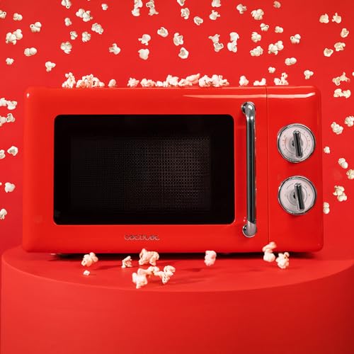 Cecotec ProClean 3110 Retro Red Microwave With Grill - 700W Power