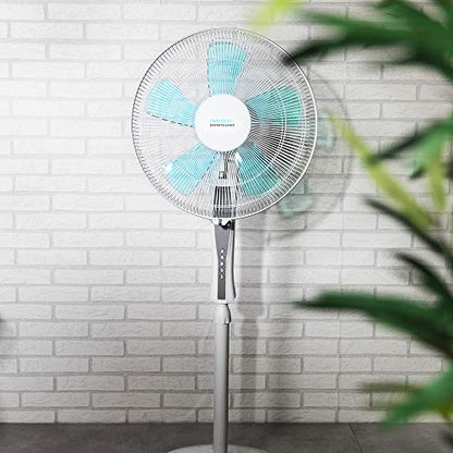 Cecotec - EnergySilence 530 Pedestal Fan with Remote, Timer, 3 Speeds, Oscillating
