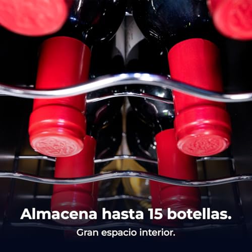 Cecotec Bolero Grandsommelier 1550 Black Compressor Wine Fridge - Quiet & High Performance