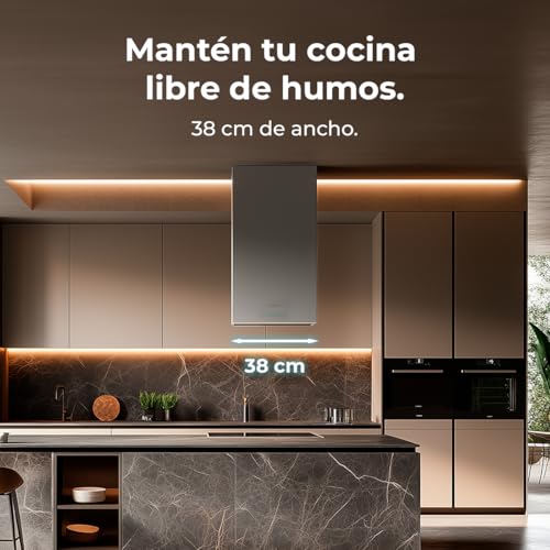 Cecotec - Bolero Flux ICT 388000 Cooker Hood A++ 800 m3/h, 3 Stages, LED