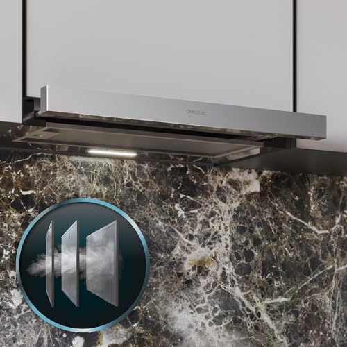 Cecotec Telescopic Cooker Hood 60 cm - Powerful Suction & Stainless Steel Finish