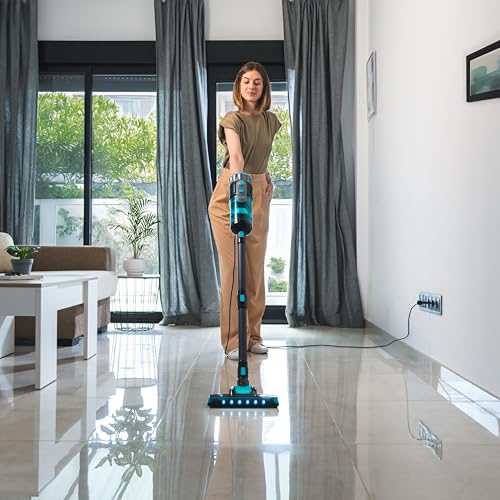 Cecotec - 615W Vertical Vacuum Cleaner with Motorised Brush & Low Power Use