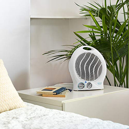 Ready Warm - 2000 W Electric Bathroom Heater, Adjustable Thermostat, 2 Heat Levels, Quiet Operation