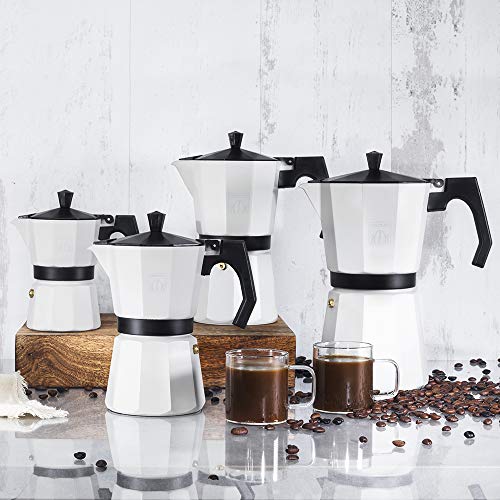 Cecotec Cumbia Mokclassic 300 Espresso Maker - Beige, 150 ml Capacity, Ergonomic Handle