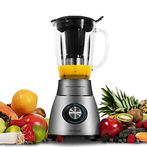 Experience the Cecotec 1800W Power Blender with stainless steel finish, 6-blade system, and 33500 rpm for perfect blending. Ideal for smoothies and soups! Keywords: Cecotec blender, 1800W blender, stainless steel blender