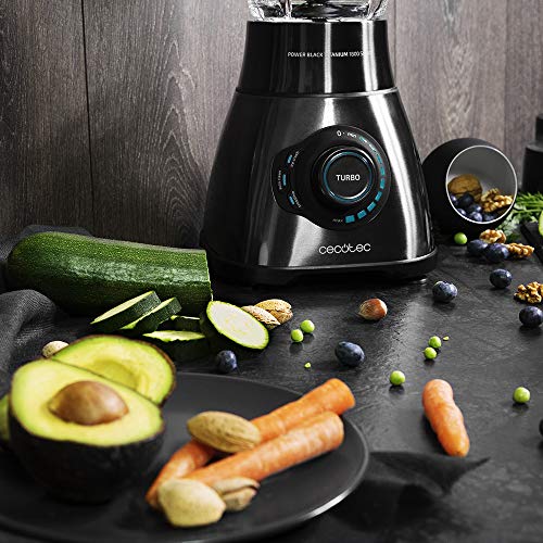 Cecotec Power Black Titanium 2500 MAX Smart Blender - 1800W Power & Smoothie Program