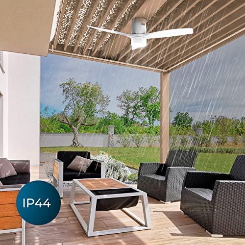 Cecotec - EnergySilence Aero 5600 Ceiling Fan with Light, Remote, 40W Power